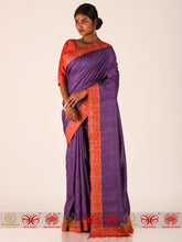 Load image into Gallery viewer, Purple Passion - Purple Tussar Saree