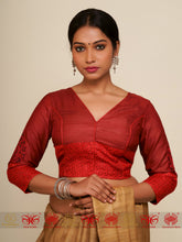 Load image into Gallery viewer, Do Bandish Tussar - Blouse
