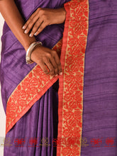 Load image into Gallery viewer, Purple Passion - Purple Tussar Saree