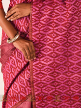Load image into Gallery viewer, Blush - Pink Tussar Silk Saree