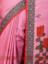 Load image into Gallery viewer, Pink Potion - A Soft Tussar Silk Saree