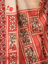 Load image into Gallery viewer, Box of flowers - Tussar Silk Saree