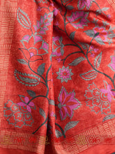 Load image into Gallery viewer, Phool aur angare - Tussar Silk Saree