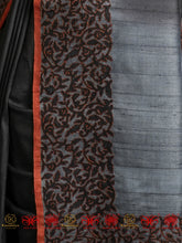 Load image into Gallery viewer, Meghna - Black & Grey Saree