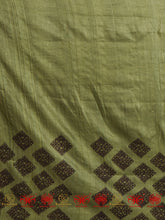 Load image into Gallery viewer, Lime Green Tussar - Saree