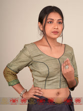 Load image into Gallery viewer, Cement Grey Tussar - Blouse