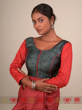 Load image into Gallery viewer, Nenuphar Night Tussar - Blouse