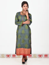 Load image into Gallery viewer, Green Tussar Kurta
