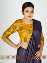 Load image into Gallery viewer, Bright Yellow Tussar Blouse