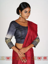 Load image into Gallery viewer, Black Tussar Blouse