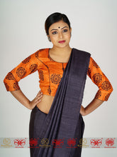 Load image into Gallery viewer, Orange Tussar Blouse