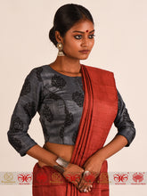 Load image into Gallery viewer, Grey Tussar Blouse