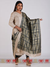 Load image into Gallery viewer, Grey Tussar Dupatta