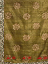 Load image into Gallery viewer, Green Tussar Dupatta