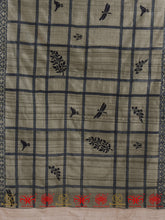 Load image into Gallery viewer, Grey Tussar Dupatta