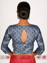 Load image into Gallery viewer, Grey Tussar Blouse