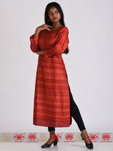 Load image into Gallery viewer, Red Maroon Tussar Kurta