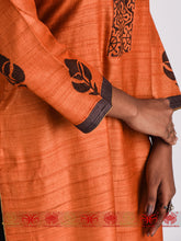 Load image into Gallery viewer, Orange Tussar Kurta