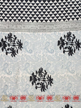 Load image into Gallery viewer, Black & White Mulberry Scarf