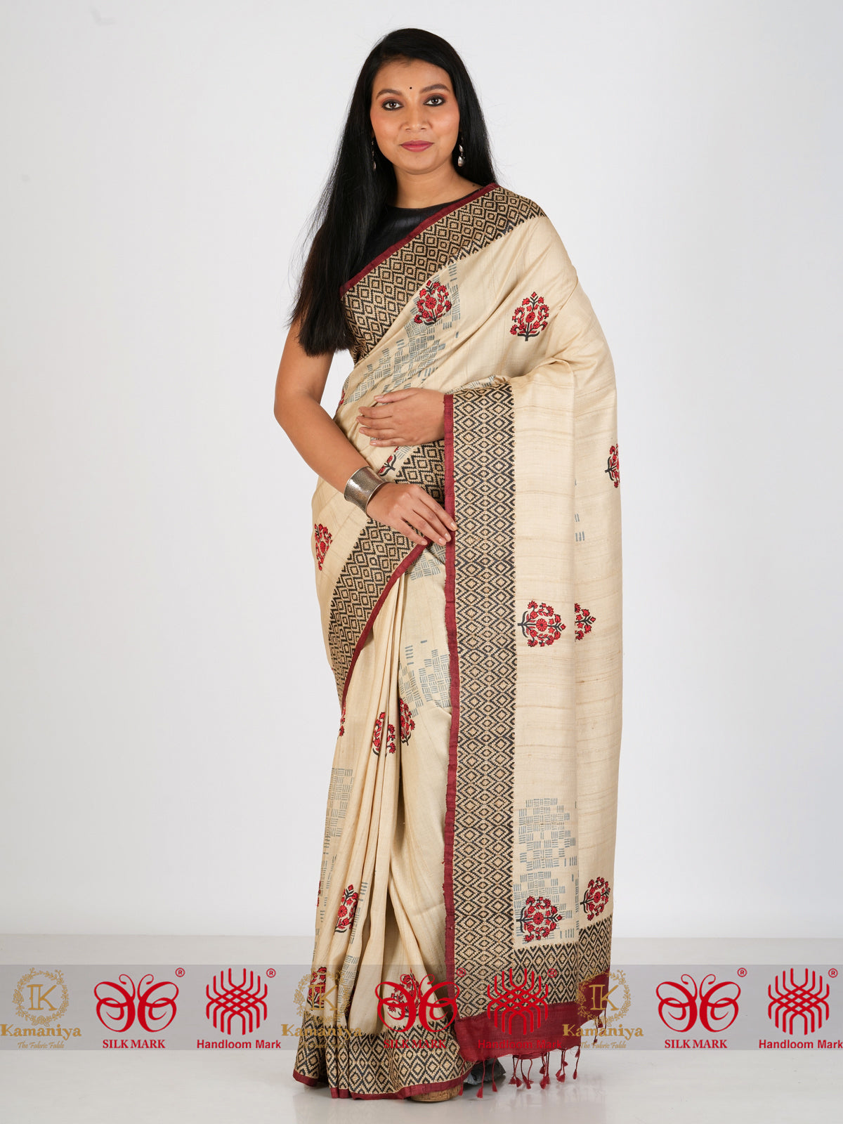 Komal - Block Print Saree