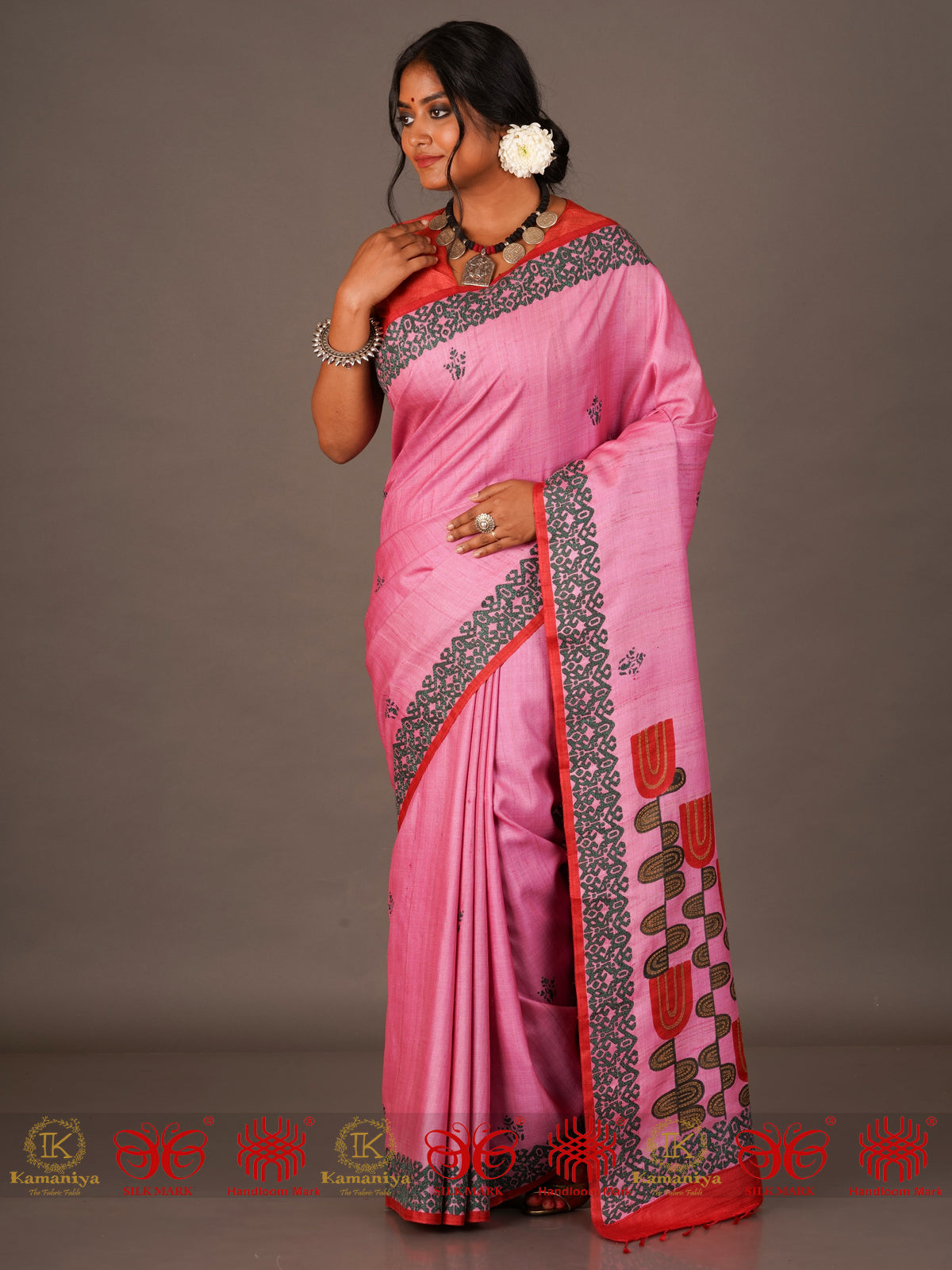 Pink Potion - A Soft Tussar Silk Saree