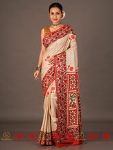 Load image into Gallery viewer, Box of flowers - Tussar Silk Saree
