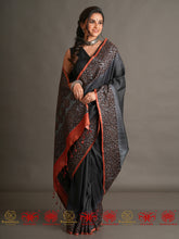 Load image into Gallery viewer, Meghna - Black &amp; Grey Saree
