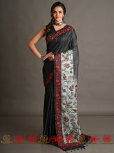 Load image into Gallery viewer, Parna - Black &amp; Grey Saree
