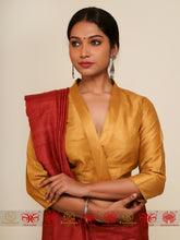 Load image into Gallery viewer, Golden Raw Silk Blouse

