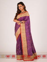 Load image into Gallery viewer, Purple Passion - Purple Tussar Saree
