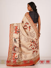 Load image into Gallery viewer, Bagicha - Beige &amp; Rust Saree
