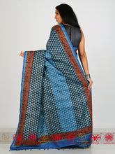 Load image into Gallery viewer, Nadia Kinare - Blue Tussar Silk Saree
