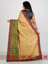 Load image into Gallery viewer, Mrignayani - Elegant Beige Tussar Silk Saree
