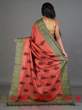 Load image into Gallery viewer, Rust &amp; Green Saree
