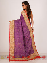 Load image into Gallery viewer, Purple Passion - Purple Tussar Saree
