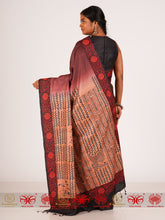 Load image into Gallery viewer, Chirping Bird - Happy Birds Gond Art Saree
