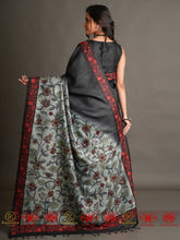 Load image into Gallery viewer, Parna - Black &amp; Grey Saree
