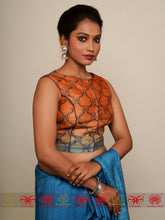 Load image into Gallery viewer, Blue Flame -Tussar Blouse
