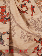 Load image into Gallery viewer, Bagicha - Beige &amp; Rust Saree
