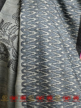 Load image into Gallery viewer, Bhoore - Grey and Black Saree
