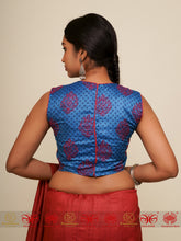 Load image into Gallery viewer, Blue Blush - Tussar Blouse
