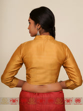 Load image into Gallery viewer, Golden Raw Silk Blouse
