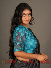 Load image into Gallery viewer, Check mate - Tussar Blouse
