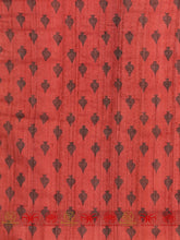 Load image into Gallery viewer, handloom saree,  tussar silk saree, hand block, kantha work 
