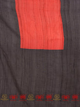 Load image into Gallery viewer, Kaali Kaali Akhen - Black Tussar Silk Saree
