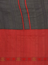 Load image into Gallery viewer, Phool Aur Angare - Cement Grey Saree With Red Border
