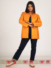 Load image into Gallery viewer, Flock of Birds - Raw Silk Reversible Jacket
