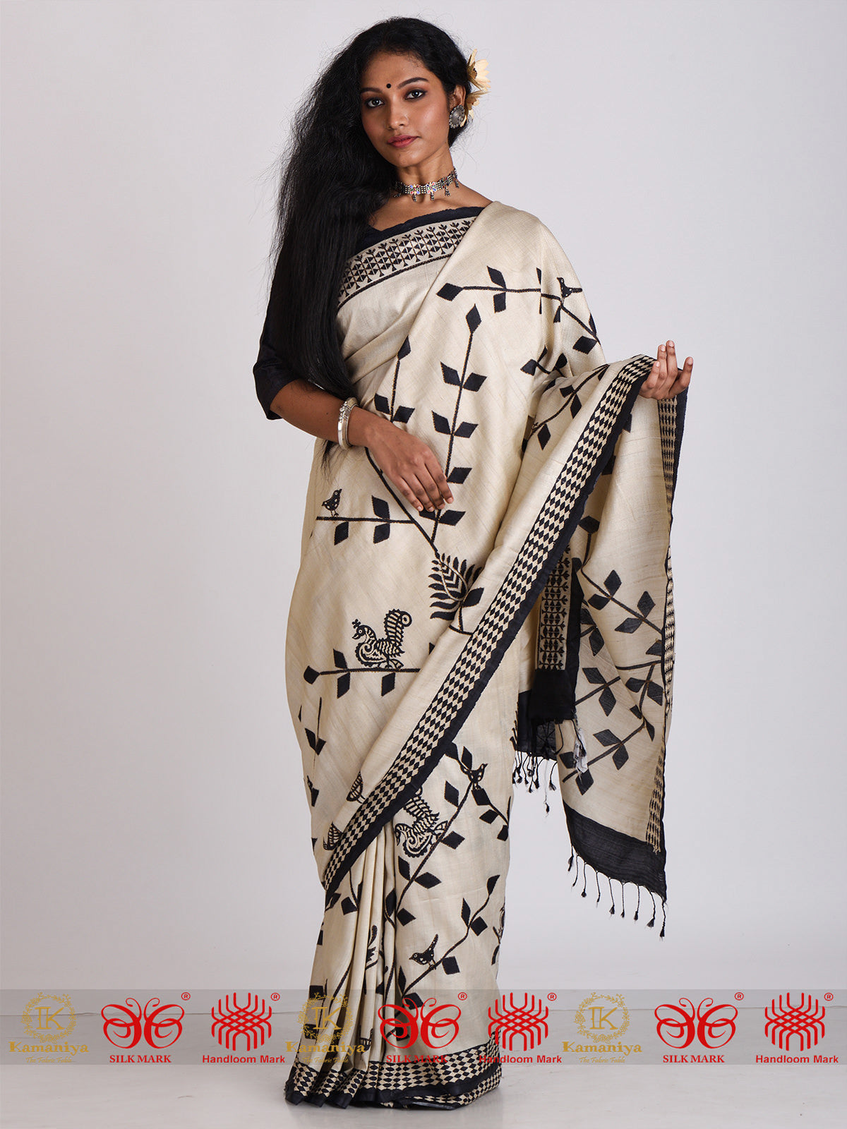 Black and White Bonanza- Saree
