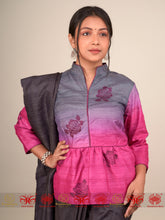 Load image into Gallery viewer, Peplum Pink Tussar - Blouse
