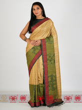 Load image into Gallery viewer, Mrignayani - Elegant Beige Tussar Silk Saree
